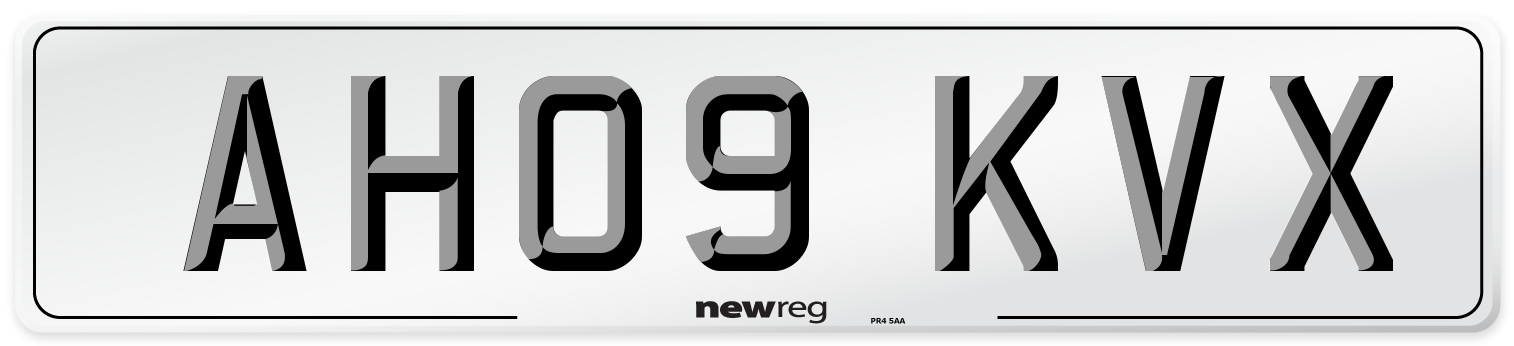 AH09 KVX Number Plate from New Reg